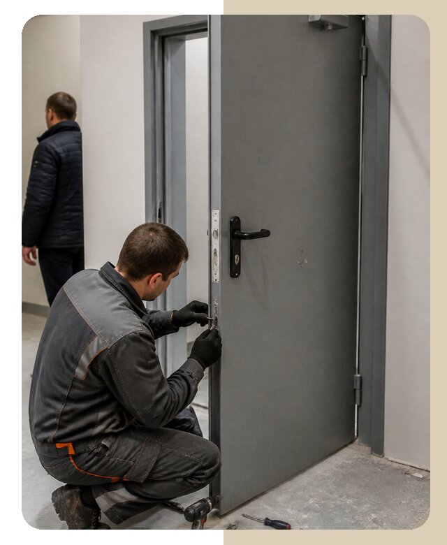 Ремонт противопожарной двери в Тынде по цене 6680 р. | ДвериЛегко-Тнд